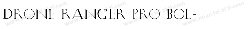 Drone Ranger Pro Bol字体转换